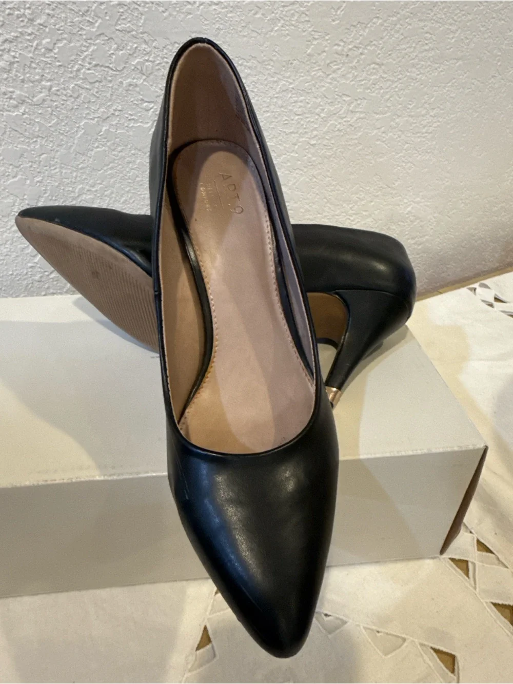 Apt. 9 Black Pointed-Toe Pump